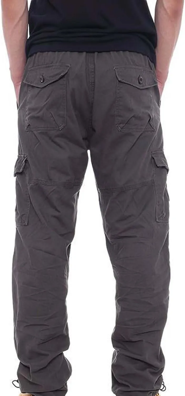 Loose fit Cargo Jeans for Men Compression Workout Gear Baggy Pants Relaxed fit Mountain Khaki Khaki Pants for Men