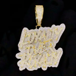 Loyalty Over Royalty VVS CZ Hip Hop Iced Out Pendant