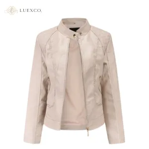 Luexco Women's PU Leather Urban Mode Jacket
