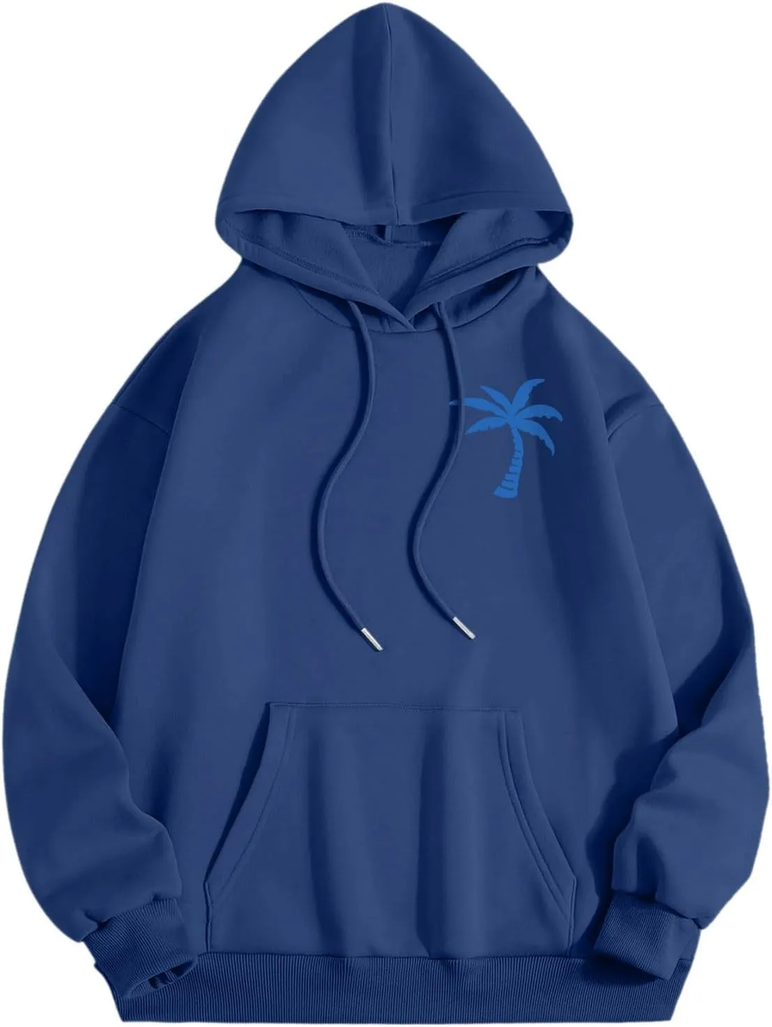 Meet Me at The Ocean Graphic Preppy Hoodies for Women Girls Cute Trendy Oversized Sweatshirts Long Sleeve Y2K Pullover Tops