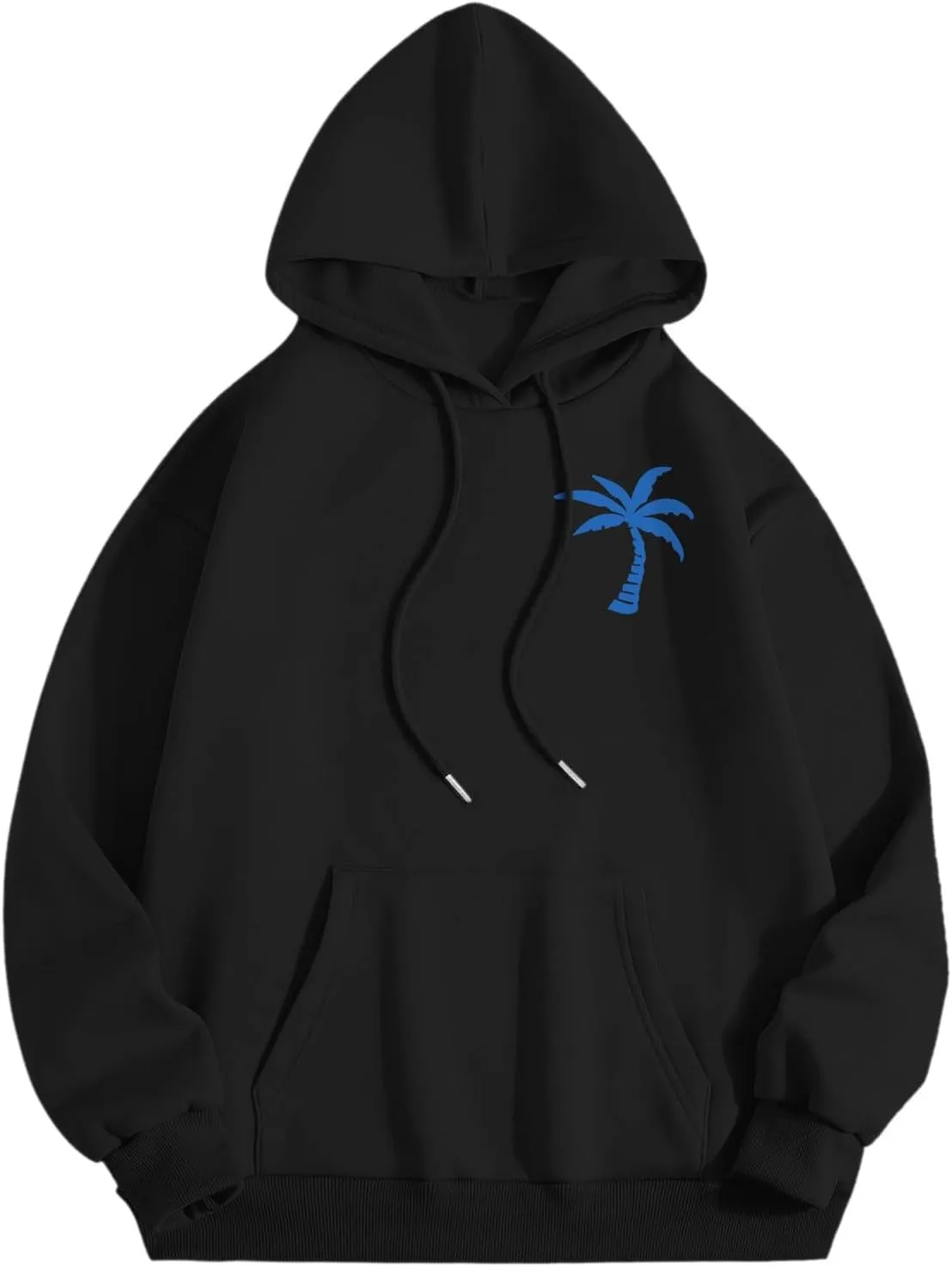 Meet Me at The Ocean Graphic Preppy Hoodies for Women Girls Cute Trendy Oversized Sweatshirts Long Sleeve Y2K Pullover Tops