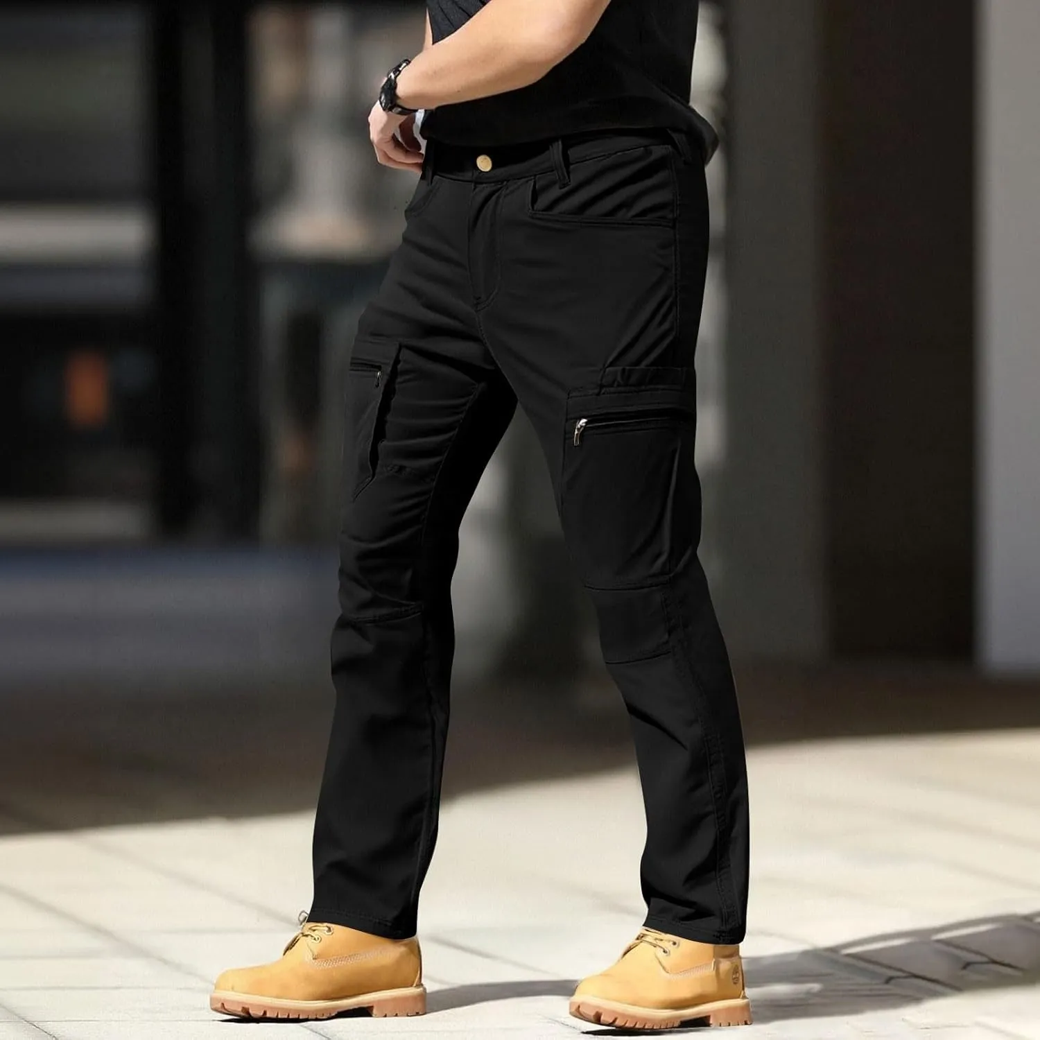 Men's Cargo Hiking Pants Lightweight Water Resistant Quick Dry Outdoor Travel Climbing Work Pants 2025