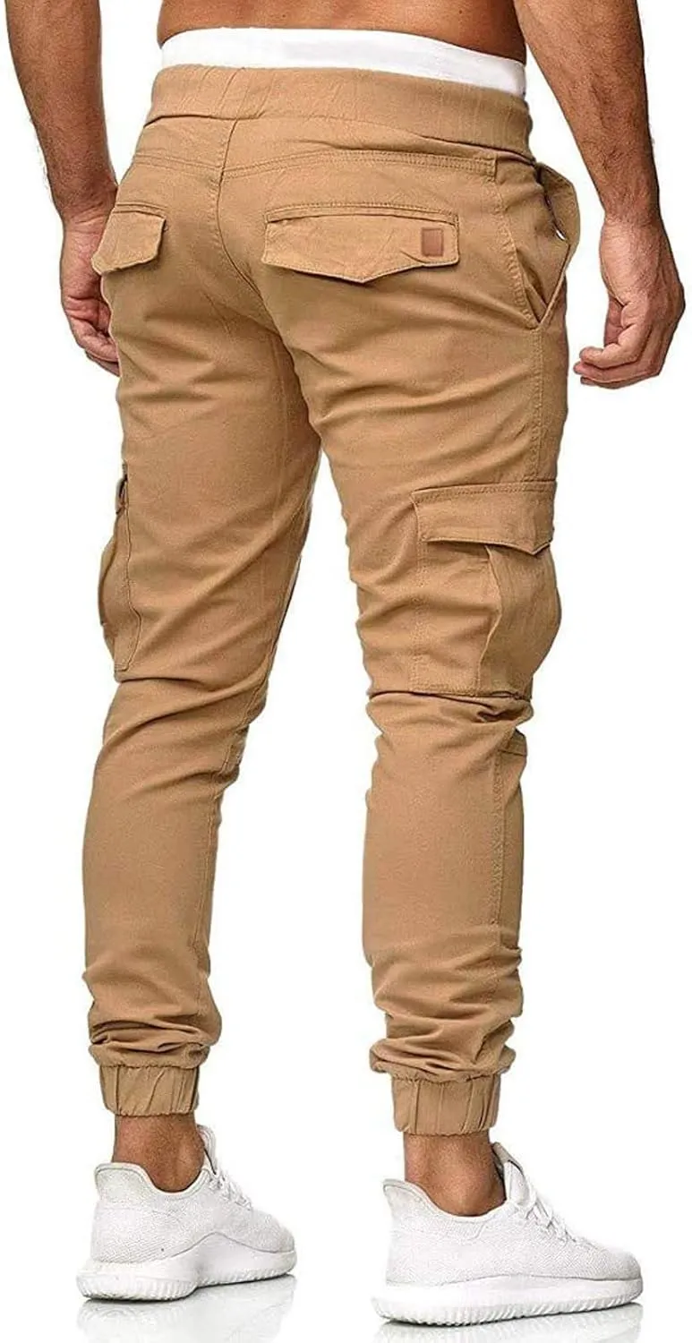 Mens Cargo Pants Big and Tall Chino Work Pants for Men Baggy Sweatpants Mens Pants Expandable Waist Relaxed fit