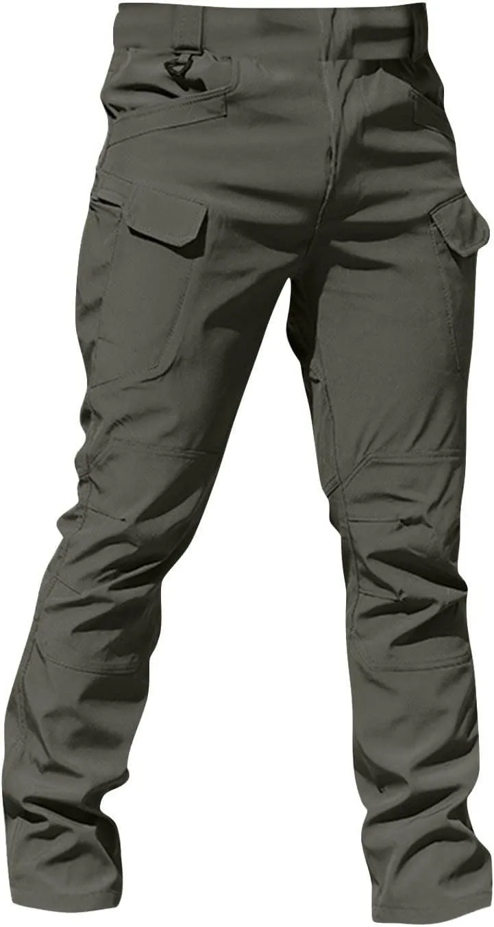 Mens Cargo Pants Quick-Dry Waterproof Camouflage Outdoor Hiking Pants Camping Lightweight Classic Military Work Pants