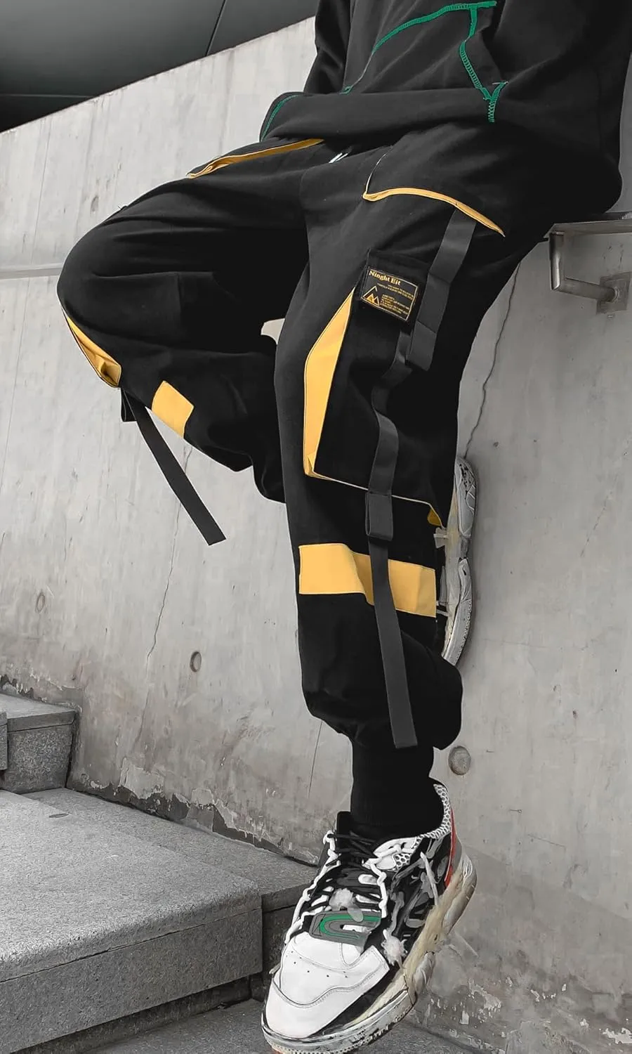 Men's Jogger Pants Punk Cargo Baggy Techwear Streetwear Hip Hop Couple Women Unisex Sports Casual Pants