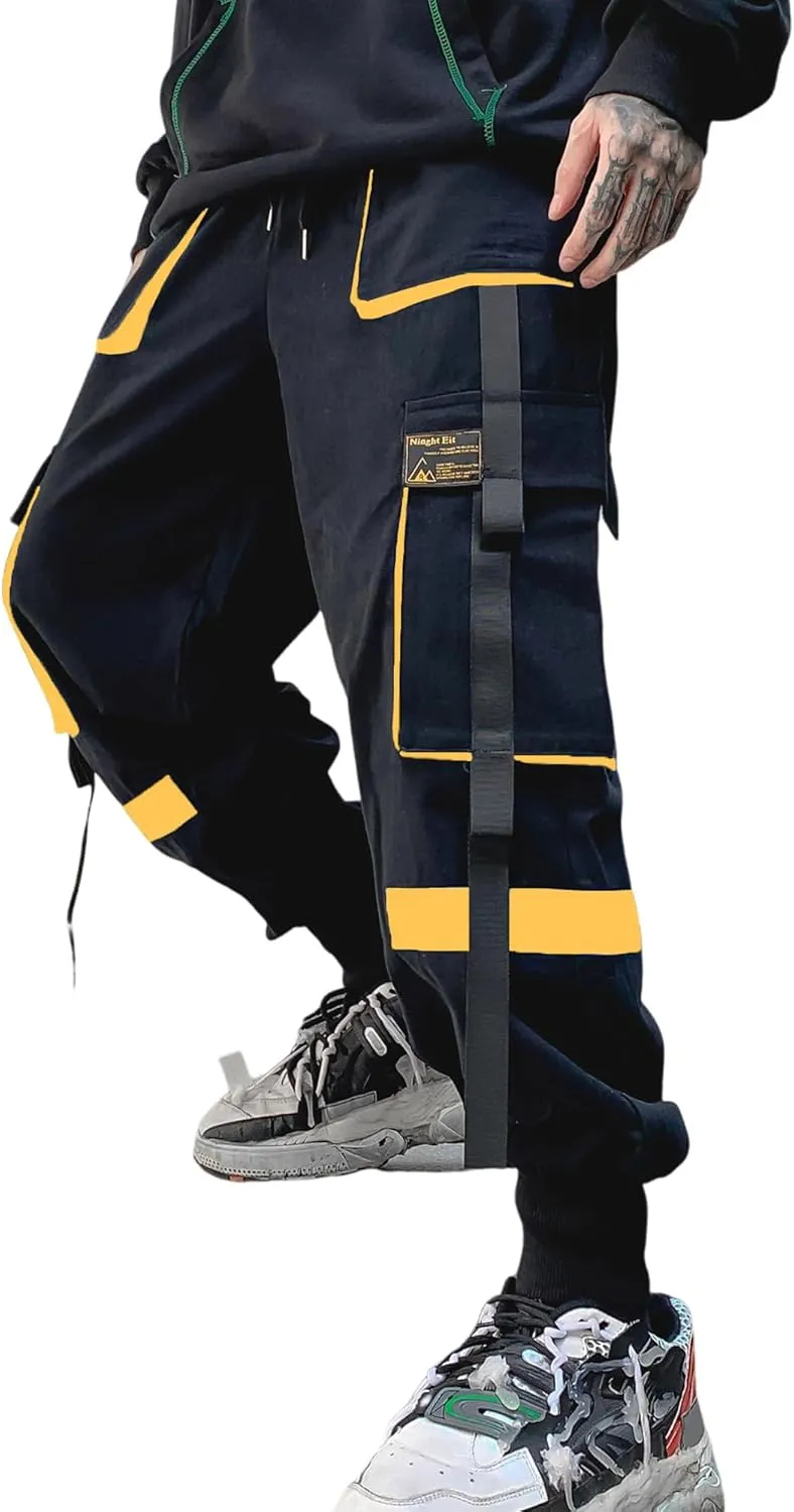 Men's Jogger Pants Punk Cargo Baggy Techwear Streetwear Hip Hop Couple Women Unisex Sports Casual Pants