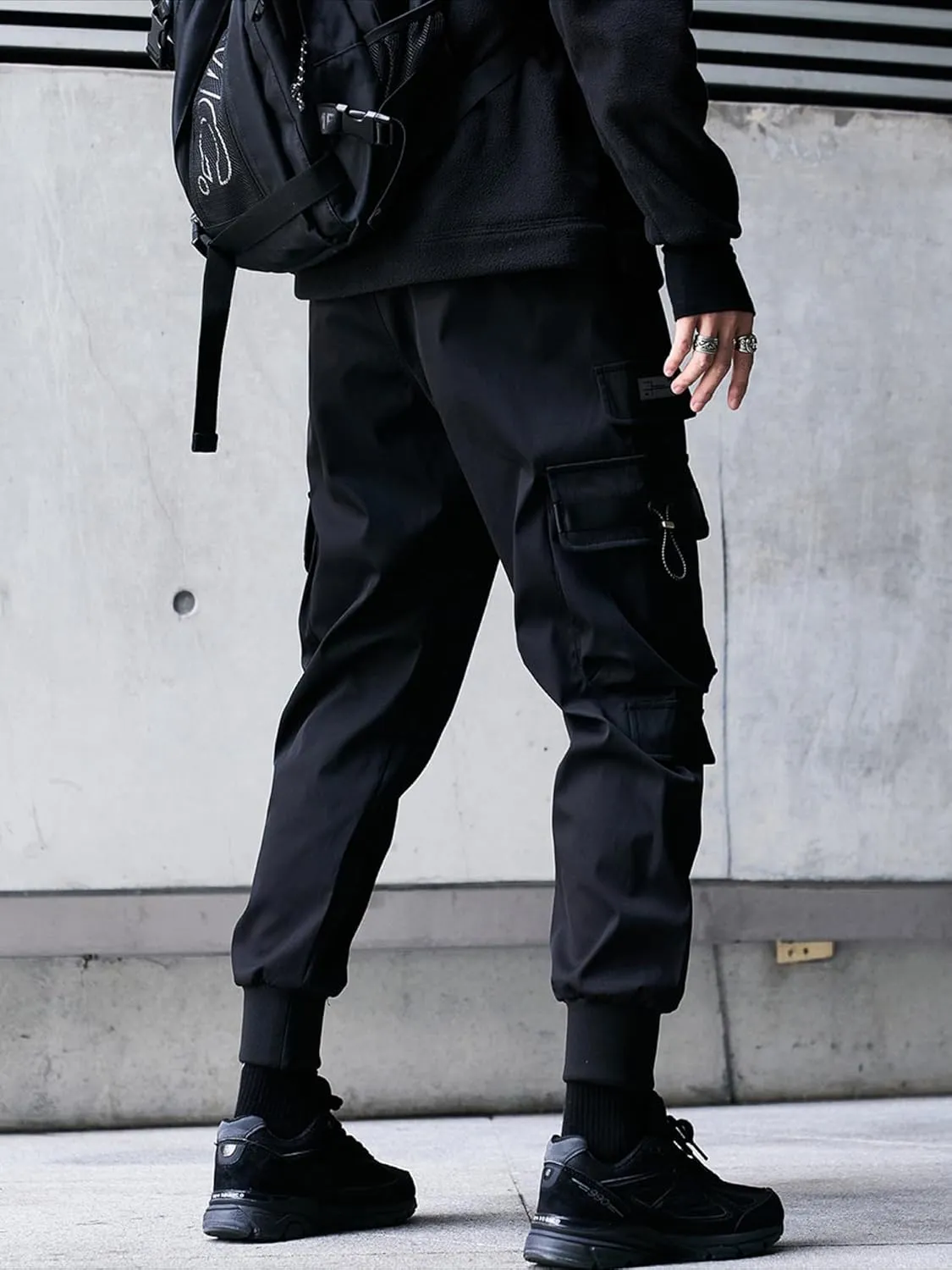 Men's Jogger Pants Punk Cargo Baggy Techwear Streetwear Hip Hop Couple Women Unisex Sports Casual Pants