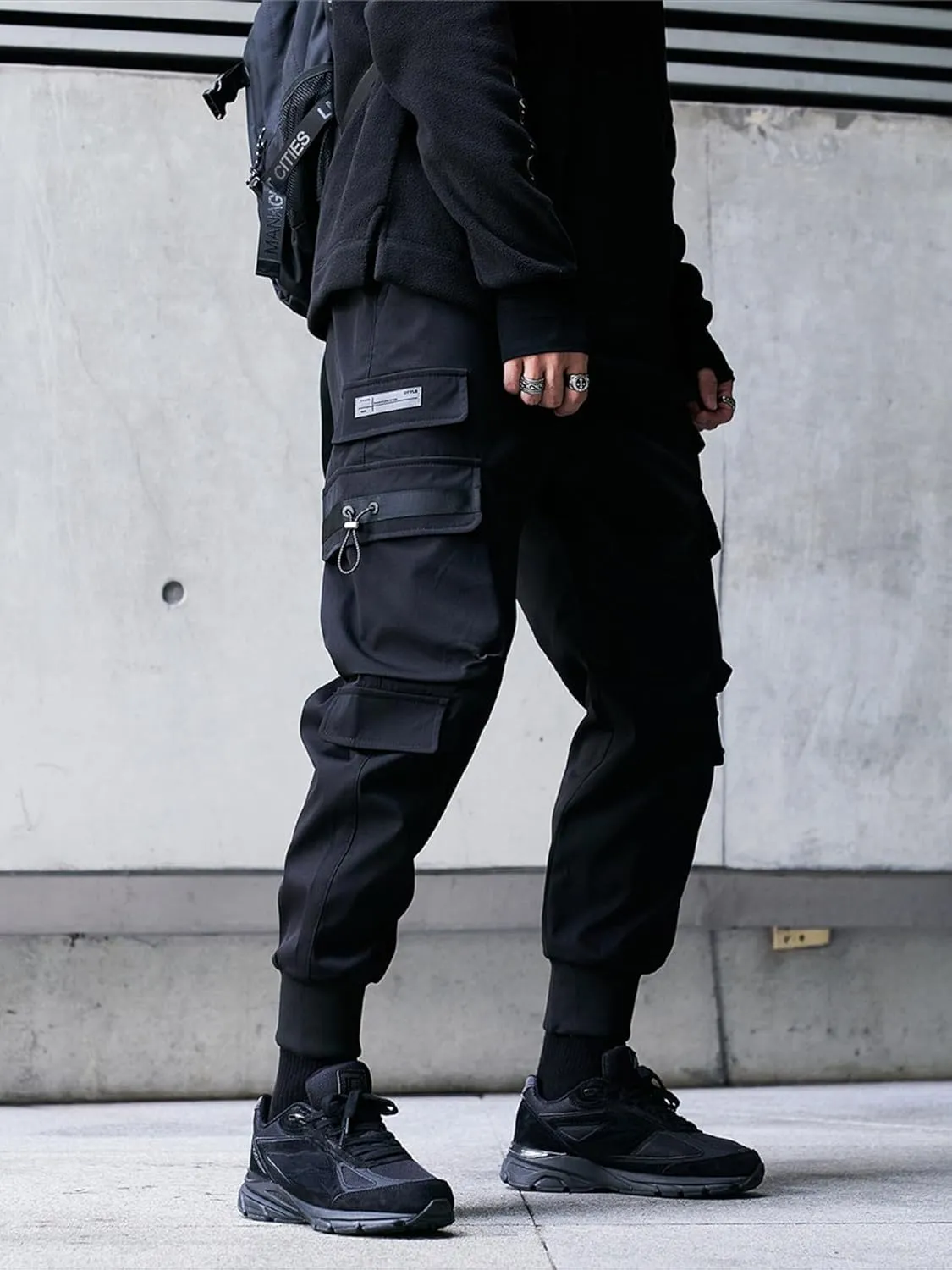 Men's Jogger Pants Punk Cargo Baggy Techwear Streetwear Hip Hop Couple Women Unisex Sports Casual Pants