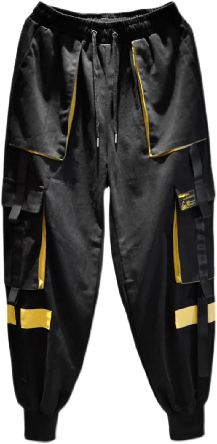Men's Jogger Pants Punk Cargo Baggy Techwear Streetwear Hip Hop Couple Women Unisex Sports Casual Pants