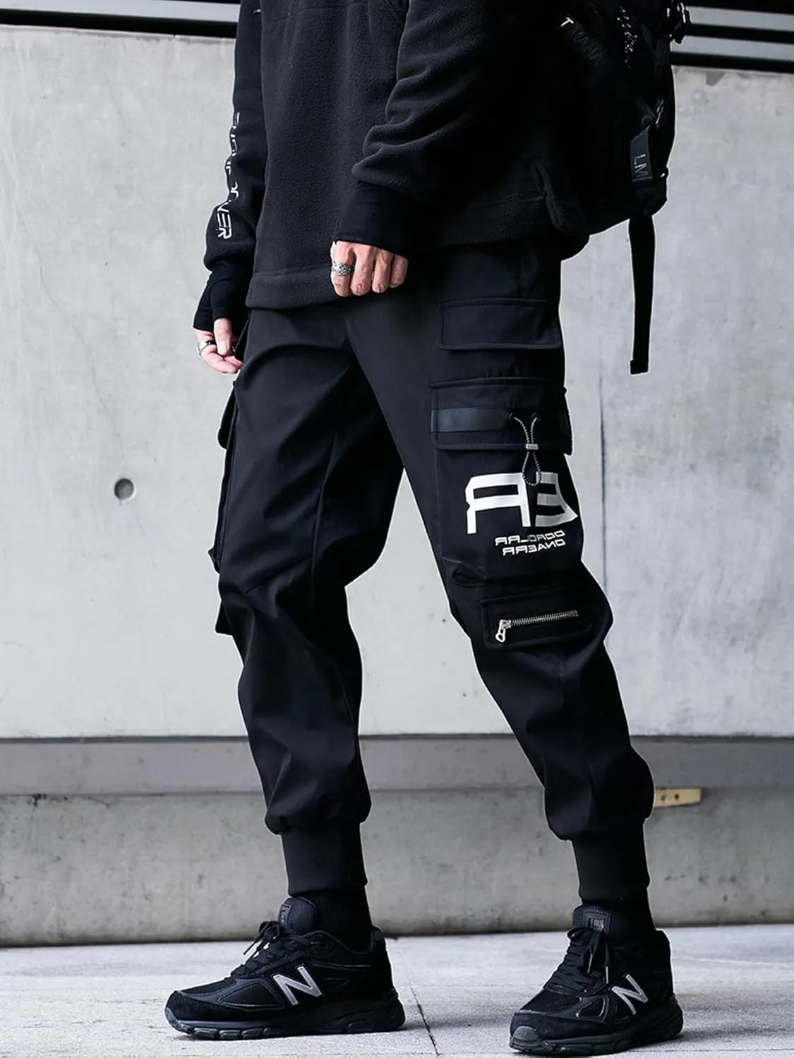 Men's Jogger Pants Punk Cargo Baggy Techwear Streetwear Hip Hop Couple Women Unisex Sports Casual Pants