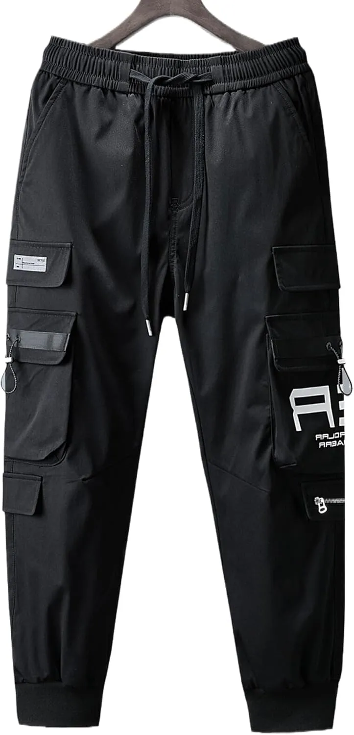 Men's Jogger Pants Punk Cargo Baggy Techwear Streetwear Hip Hop Couple Women Unisex Sports Casual Pants