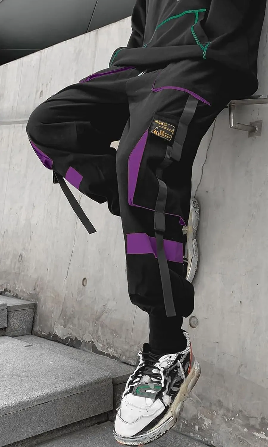 Men's Jogger Pants Punk Cargo Baggy Techwear Streetwear Hip Hop Couple Women Unisex Sports Casual Pants