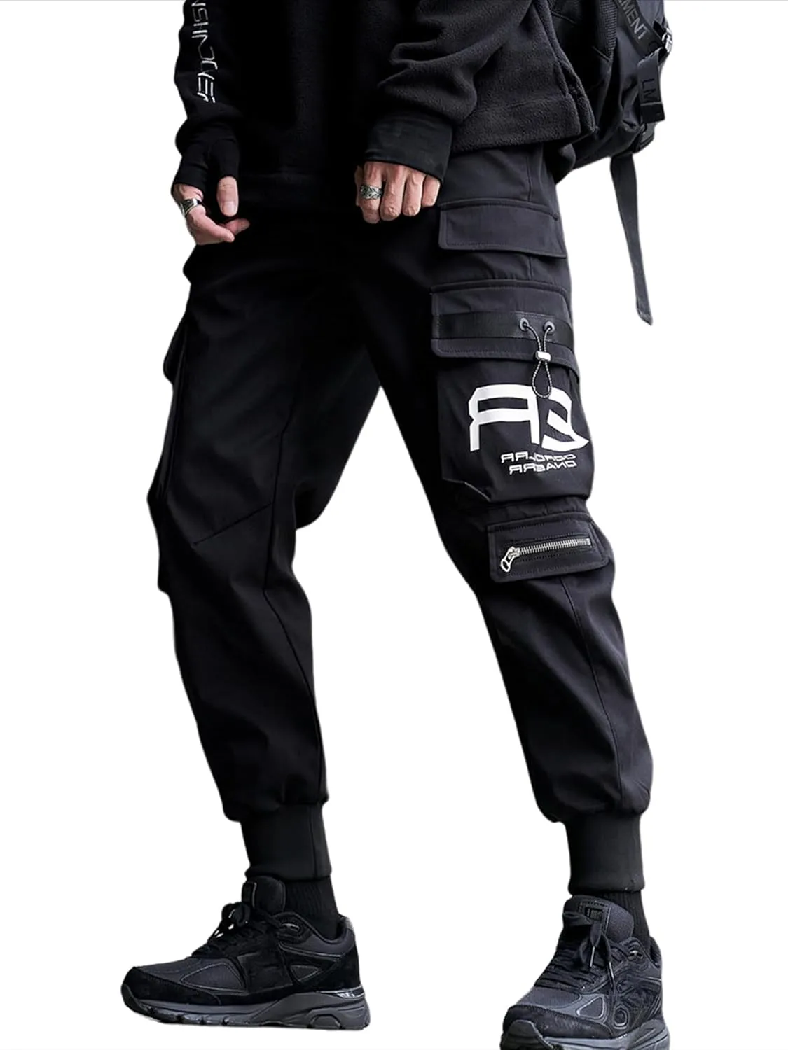 Men's Jogger Pants Punk Cargo Baggy Techwear Streetwear Hip Hop Couple Women Unisex Sports Casual Pants