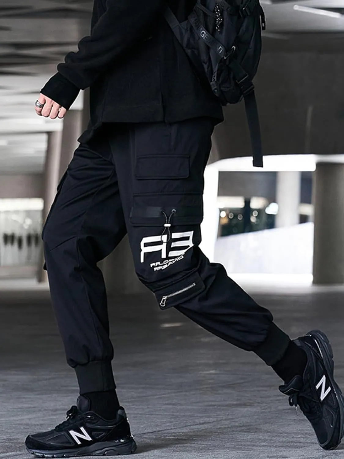 Men's Jogger Pants Punk Cargo Baggy Techwear Streetwear Hip Hop Couple Women Unisex Sports Casual Pants