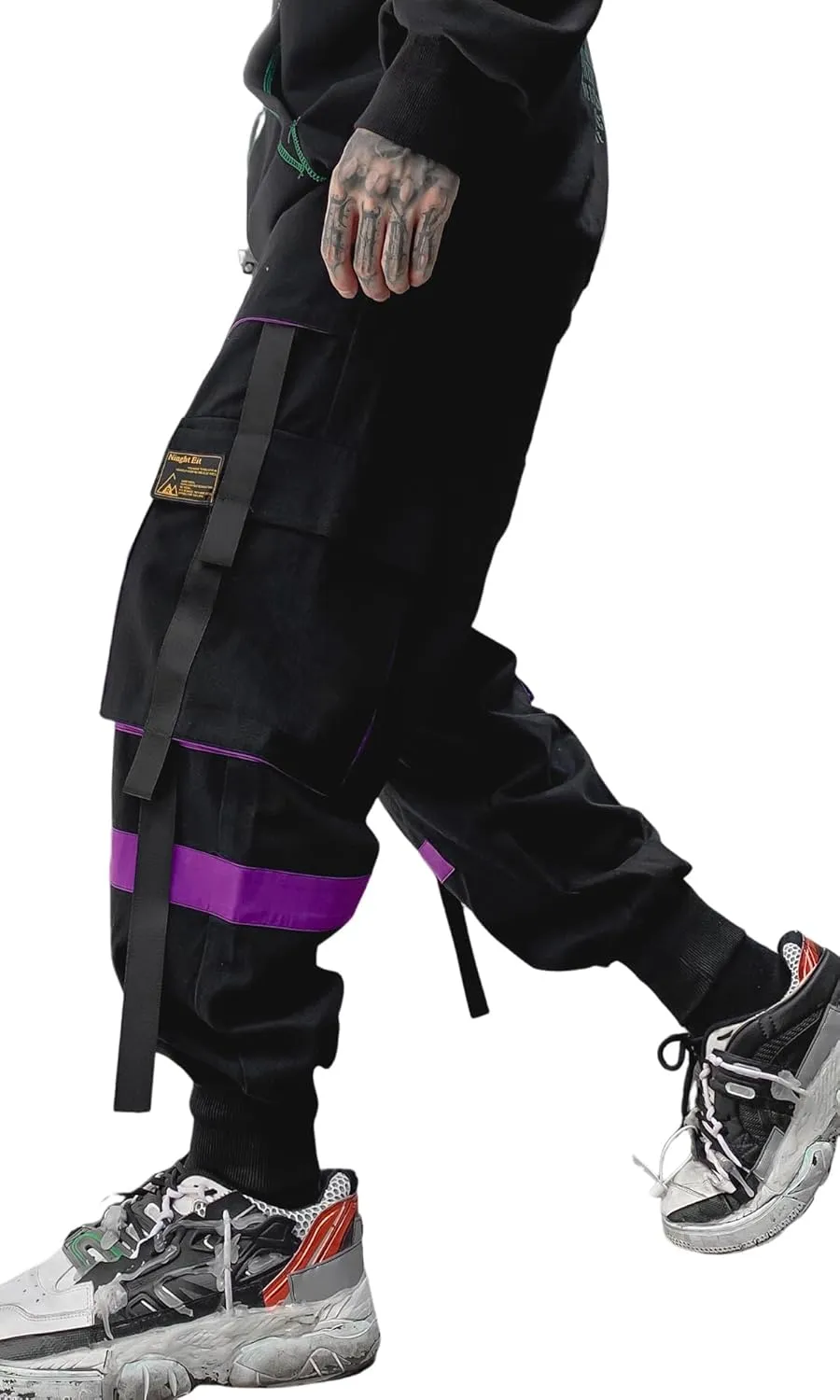 Men's Jogger Pants Punk Cargo Baggy Techwear Streetwear Hip Hop Couple Women Unisex Sports Casual Pants