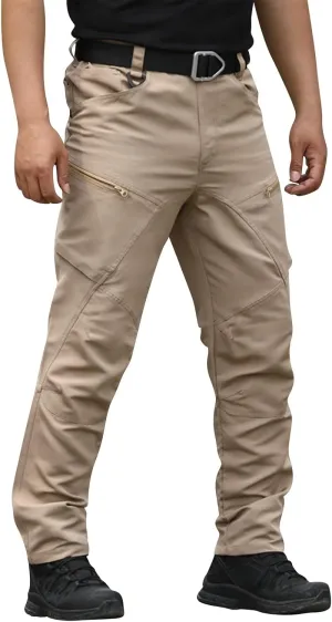Men's Military Cargo Pants Tactical Ripstop Water Resistant Pant Multi Pockets Outdoor Hiking Work Trousers