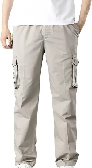 Men's Outdoor Comfort Flex Cargo Pant Breathable Work Pants for Men Dark Grey Baggy Pants Flex Relaxed fit Cargo