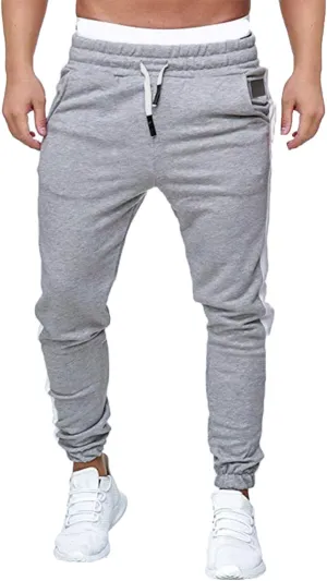 Mens Sweatpants Casual Joggers Pants Hiking Outdoor Trousers Track Jogging Sweatpants Cotton Drawstring Chino Pants