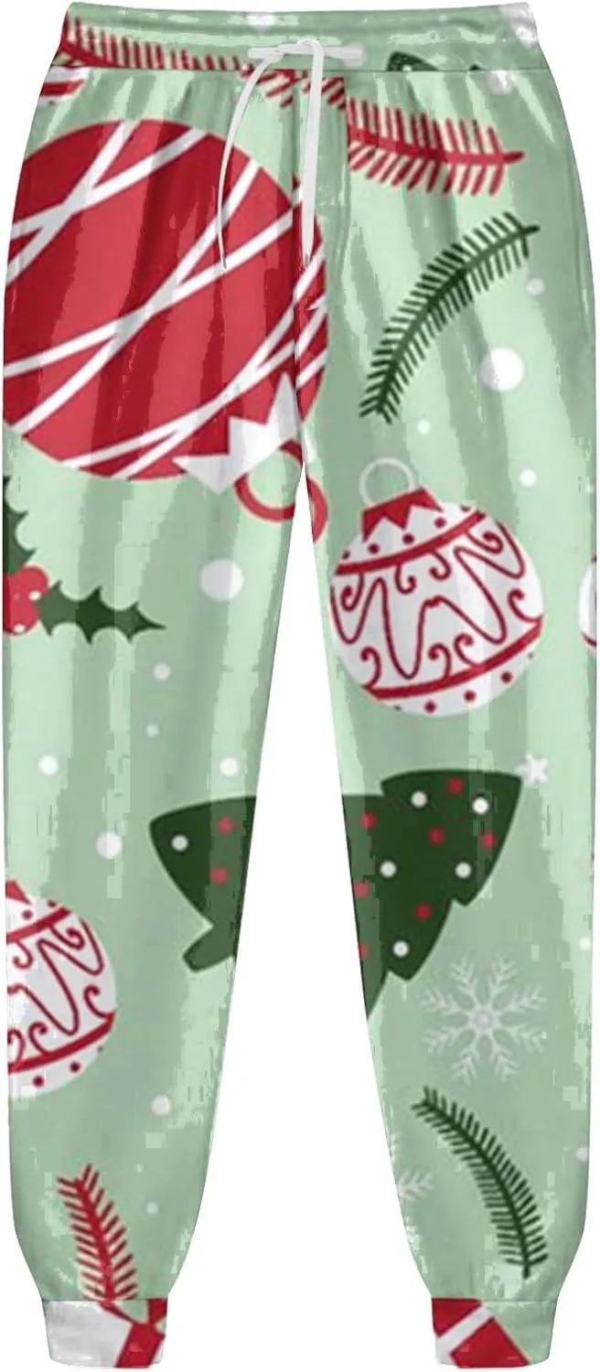 Mens Sweatsuits 2 Piece Set Set Funny Christmas Tracksuit 2 Piece Funny Reindeer Casual Sport Jogging Suits with