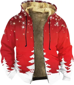 Men's Work Coat Washed Duck Fleece Jacket Brown Zipper Personalized Patch Ski Jacket Puffer Jacket Long Winter Coat