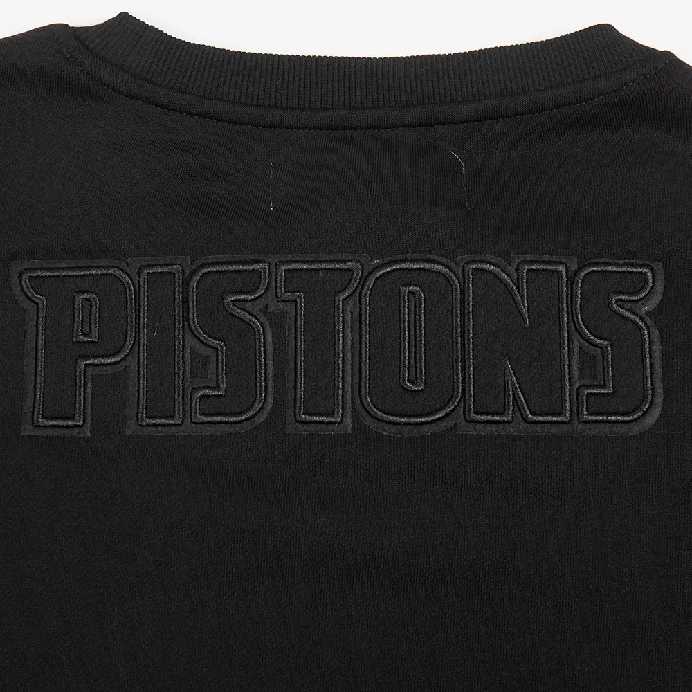 NBA DETROIT PISTONS NEUTRAL WOMEN'S CREWNECK (BLACK)