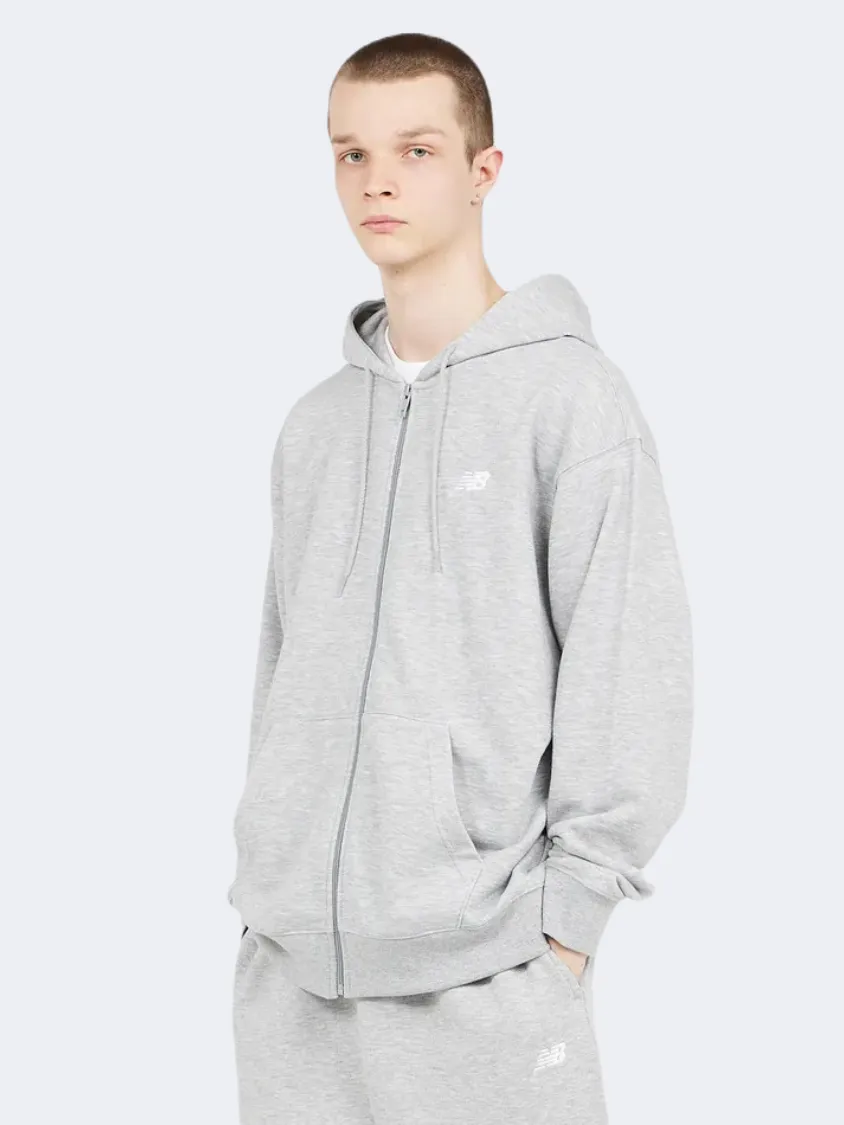 New Balance Essential Logo Men Lifestyle Hoody Athletic Grey