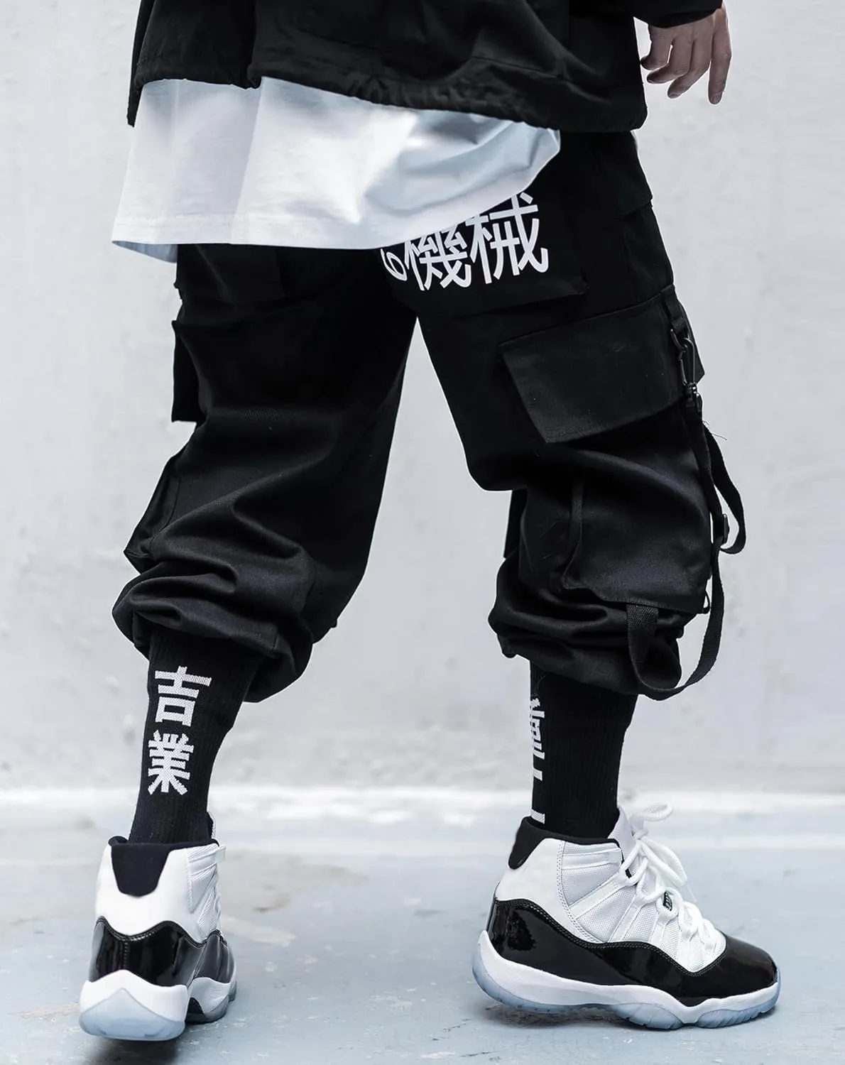 Niepce Inc Japanese Streetwear Techwear Cargo Pants for Men with Straps
