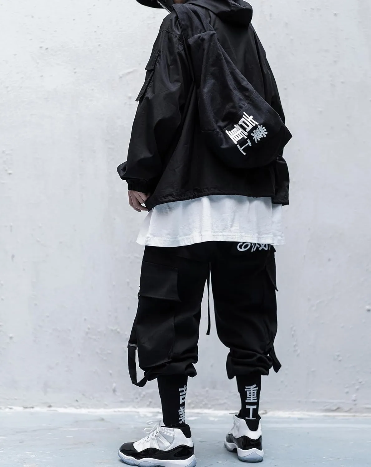 Niepce Inc Japanese Streetwear Techwear Cargo Pants for Men with Straps
