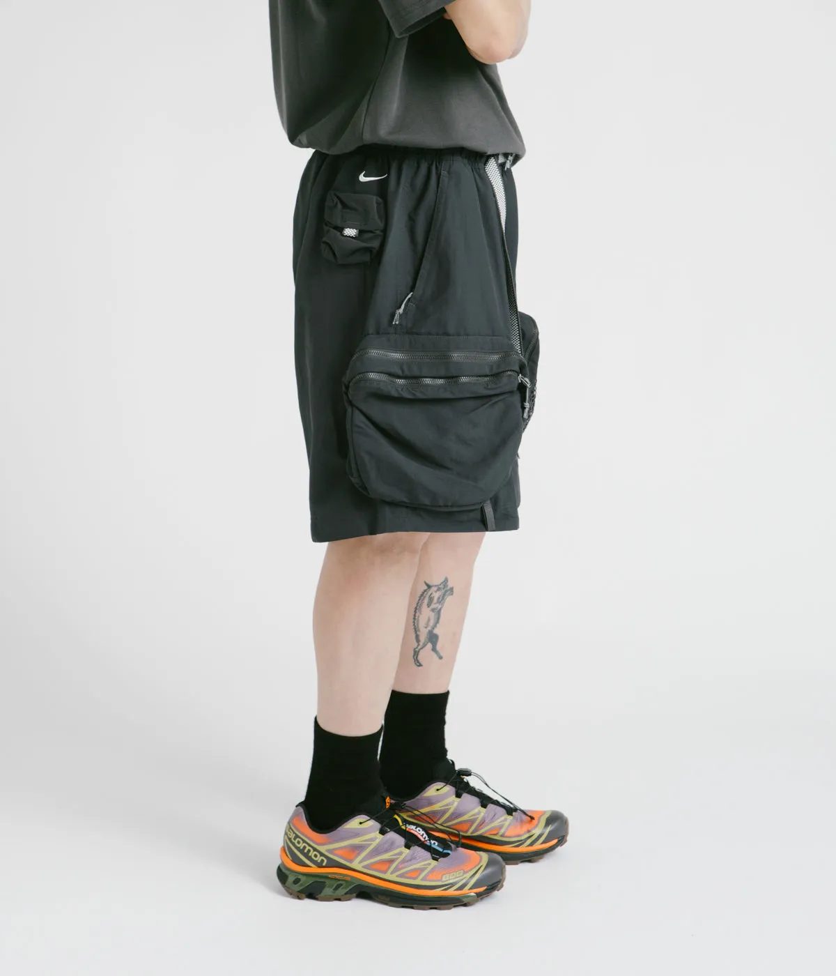 Nike ACG Snowgrass Cargo Shorts - Dark Smoke Grey / Summit White / Summit White