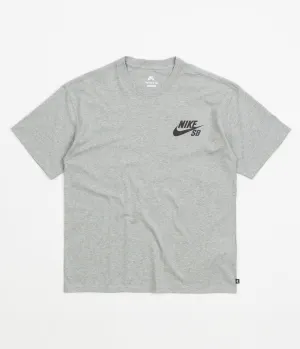 Nike SB Logo T-Shirt - Dark Grey Heather / Black