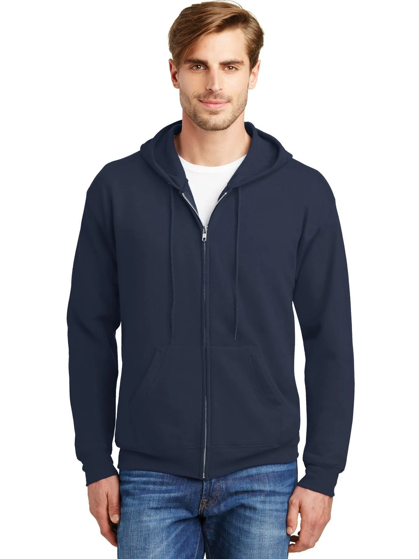 OUTLET-Hanes EcoSmart Full-Zip Hooded Sweatshirt