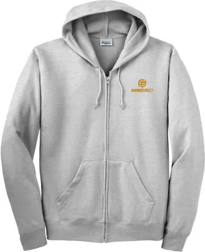 OUTLET-Hanes EcoSmart Full-Zip Hooded Sweatshirt