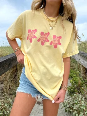 Oversized Graphic Shirt for Teens Girl Y2K Ocean Floral Short Sleeve Baggy Tee Shirts Vintage Aesthetic Coastal Tops