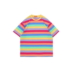 Pastel Oversized Stripe T-Shirt