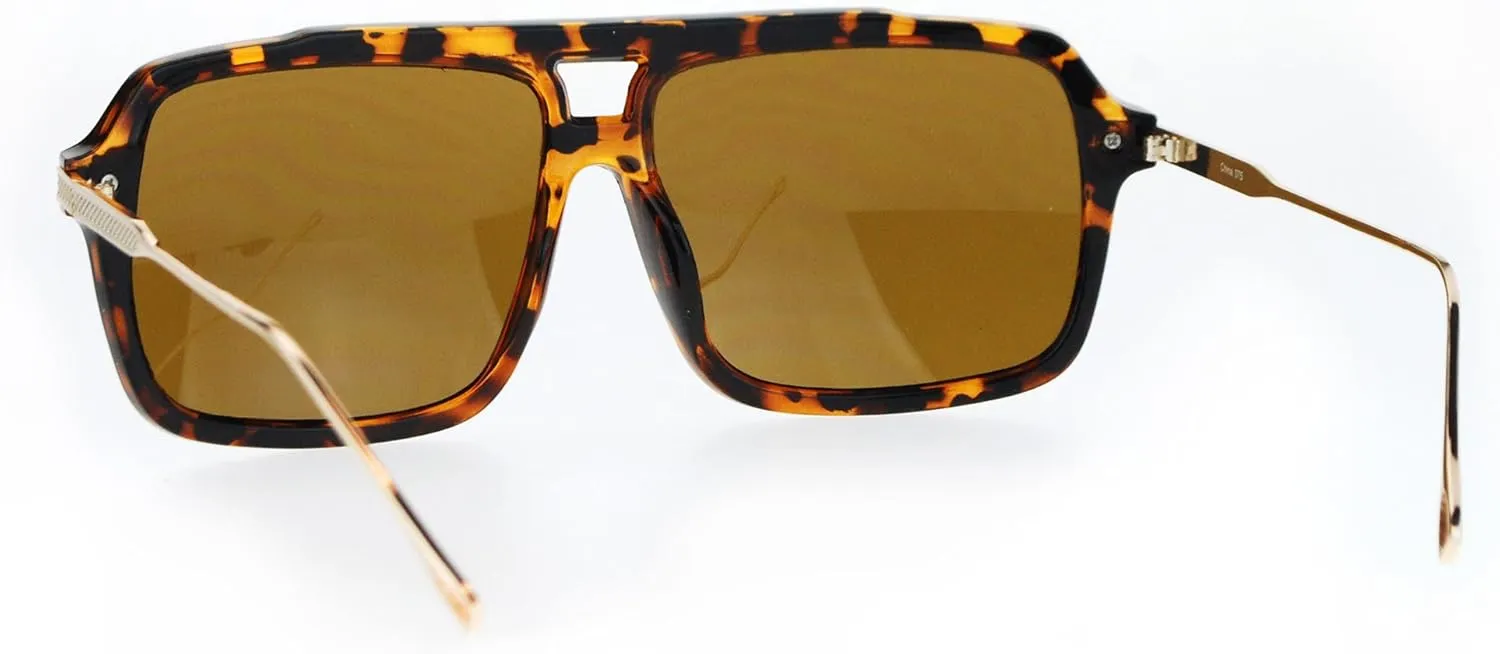PASTL Mens Fashion Sunglasses Designer Retro Style Square Frame UV 400