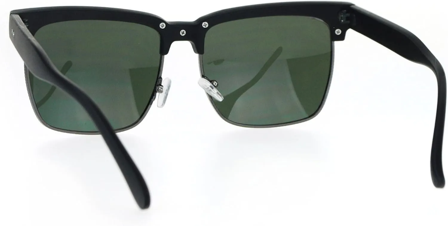 PASTL Mens Fashion Sunglasses Designer Style Square Frame Trendy Shades UV 400