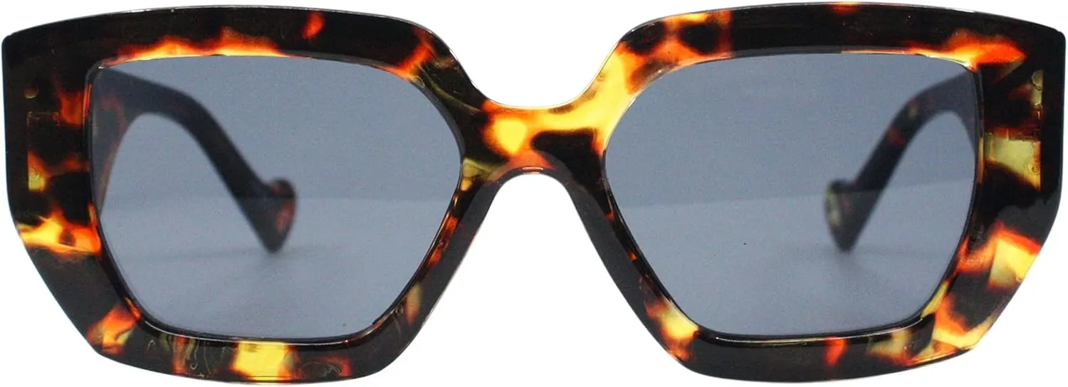 PASTL Unisex Celebrity Fashion Sunglasses Rectangular Square Designer Style UV 400