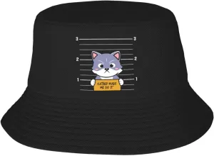 Personal Cat Servant Bucket Hats Fashion Sun Cap Packable Fisherman Hat for Women and Men