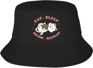 Personal Cat Servant Bucket Hats Fashion Sun Cap Packable Fisherman Hat for Women and Men