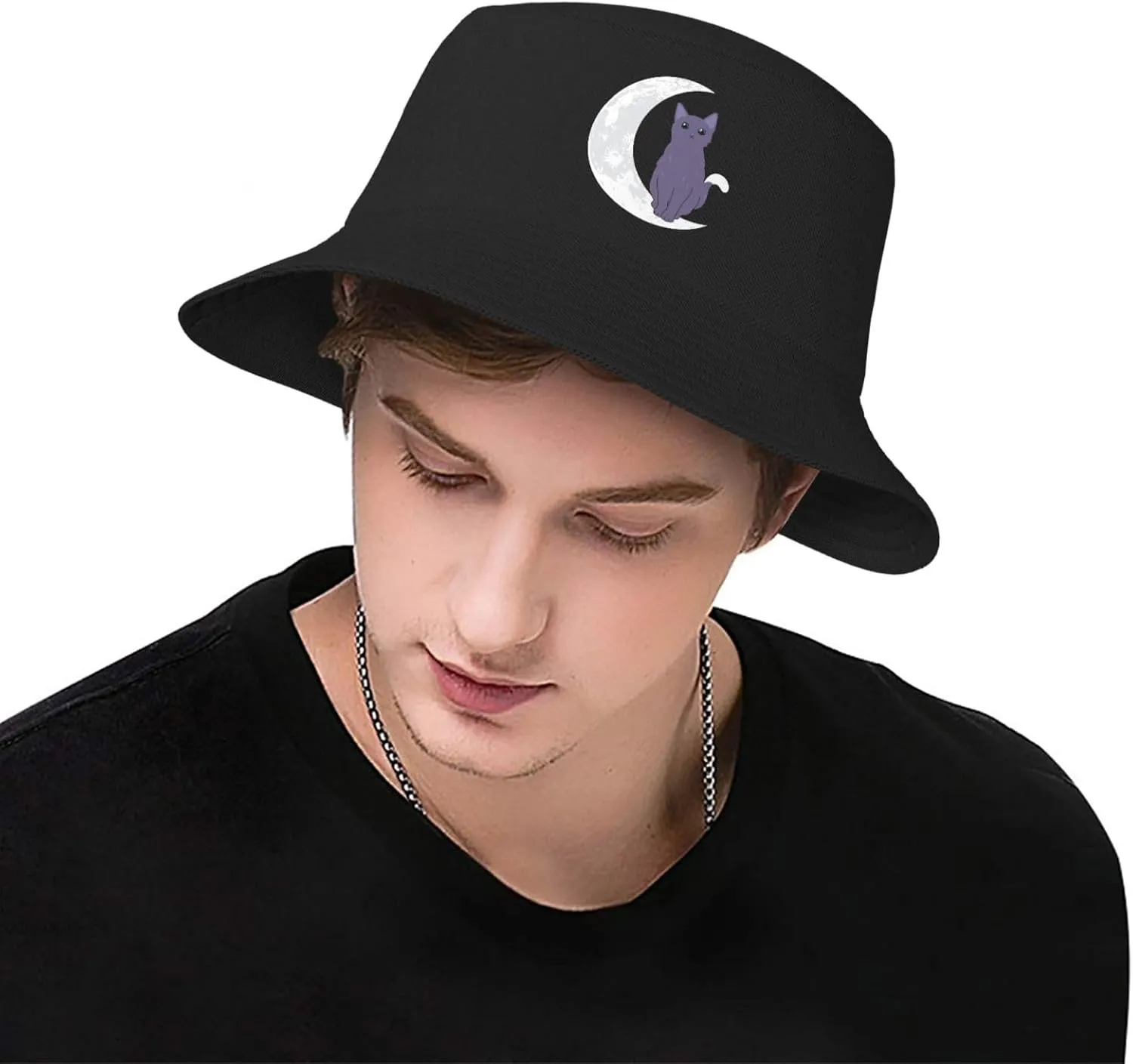 Personal Cat Servant Bucket Hats Fashion Sun Cap Packable Fisherman Hat for Women and Men