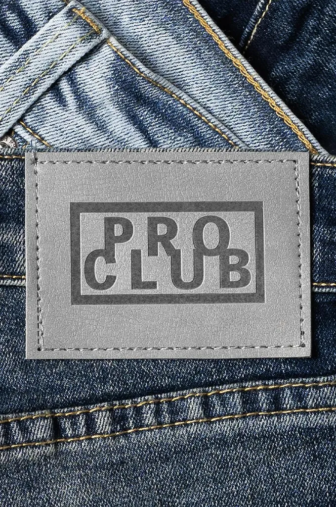 Pro Club Men's Heavyweight Baggy Fit Denim Cargo Pants
