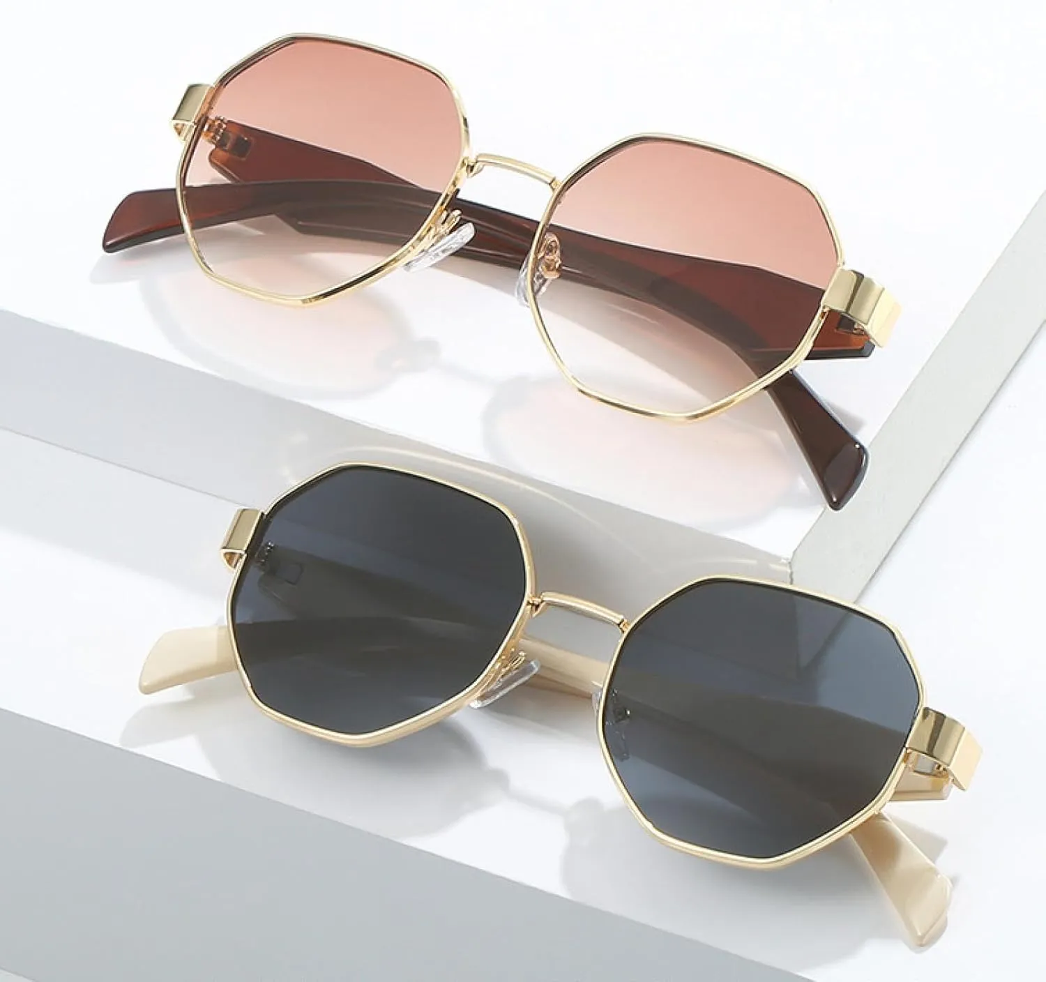 Punk Fashion Sunglasses for Women Men Trends Metal Trending Eyeglasses Outdoor Travel Uv400