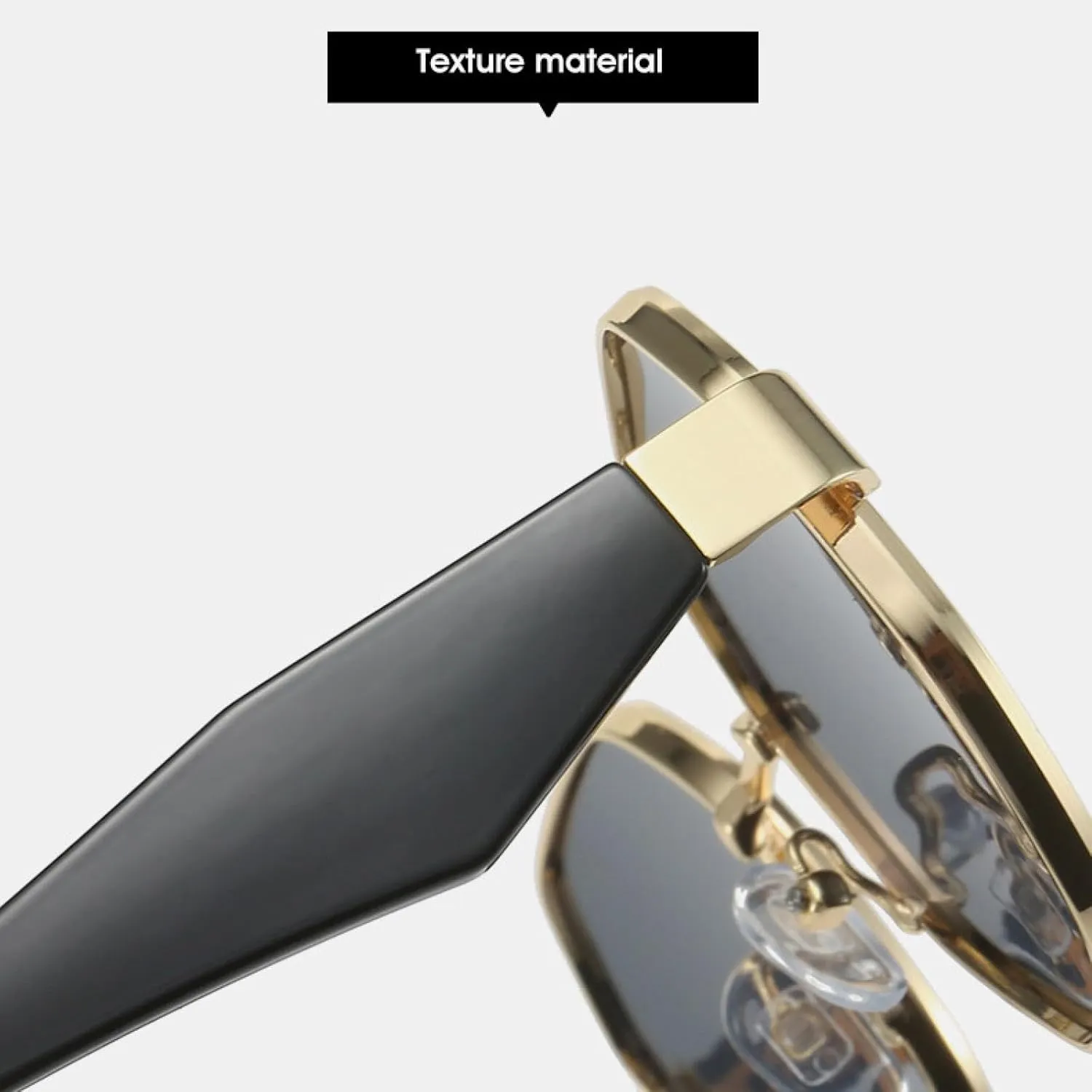 Punk Fashion Sunglasses for Women Men Trends Metal Trending Eyeglasses Outdoor Travel Uv400