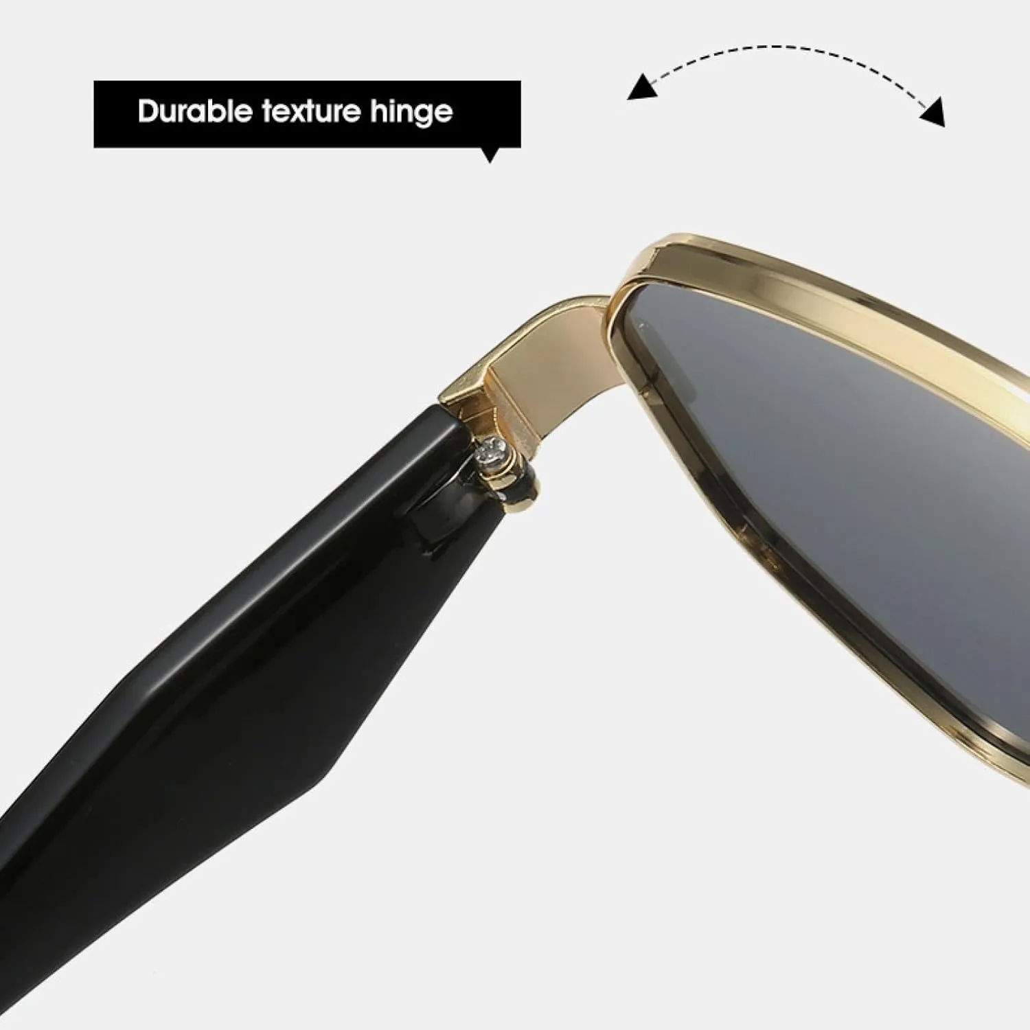 Punk Fashion Sunglasses for Women Men Trends Metal Trending Eyeglasses Outdoor Travel Uv400