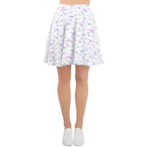 Purple Watercolor Dinos - Dinosaur Skirt