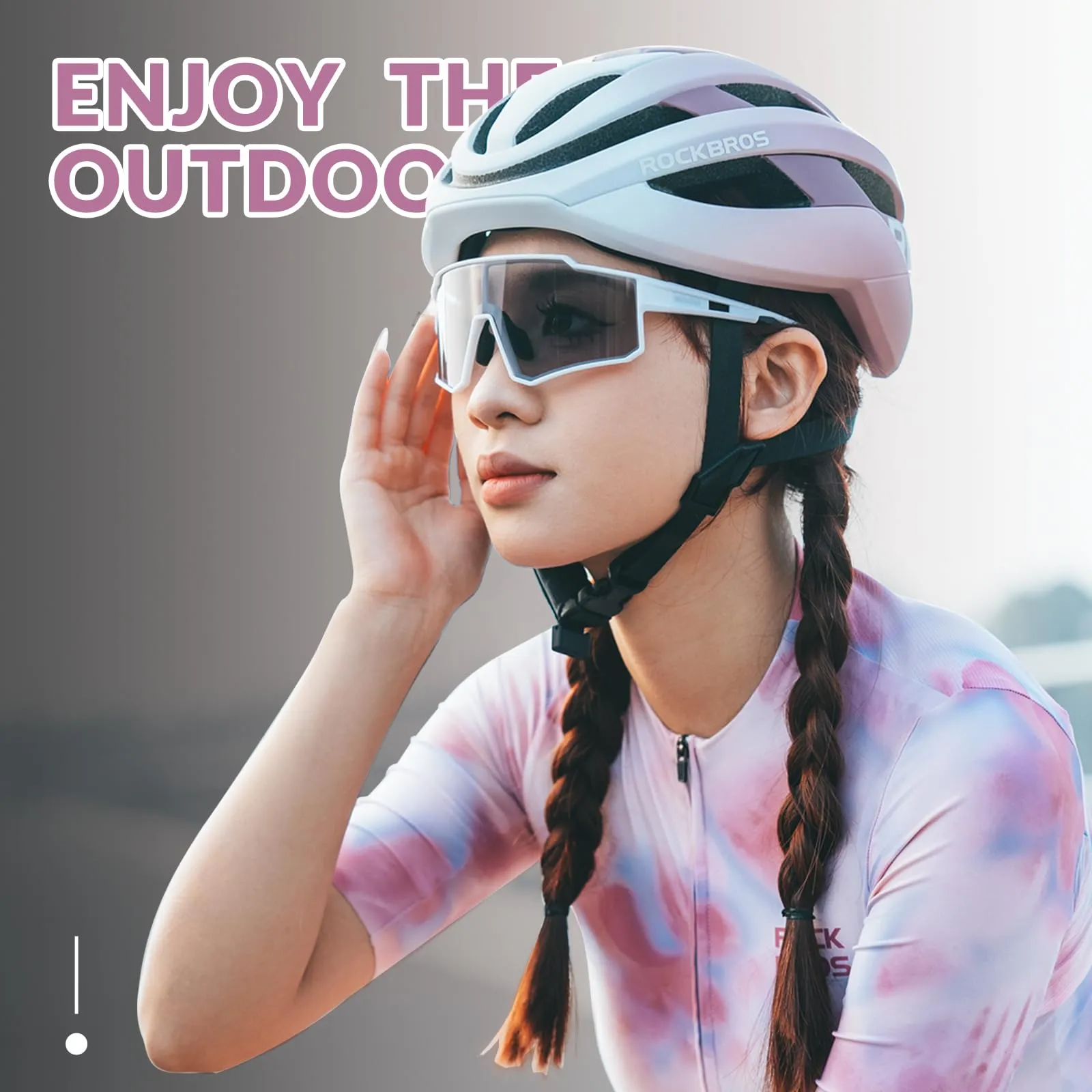 ROCKBROS Sports Sunglasses UV400 Protection Cycling Glasses with TR90 Frame