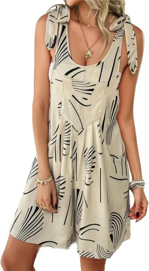 Rompers for Women 2025 Travel Beach Outfits Sleeveless Summer Overalls Sport Lounge Adjustable Straps Jumpsuits