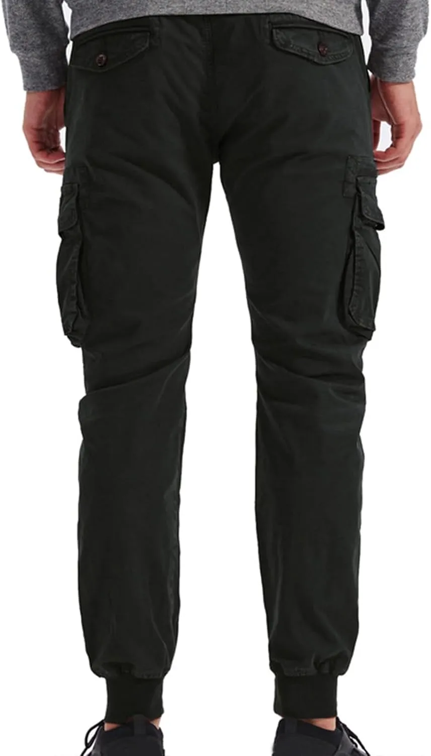 RTRDE Men's Cargo Work Pants Casual Jogger Pants Hiking Work with Multi Pockets Pants, 29-40