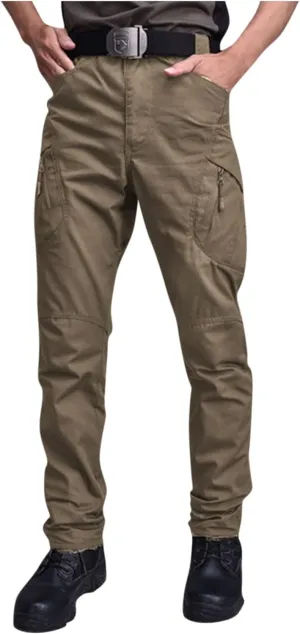 RTRDE Men's Outdoor Military Tactical Pants Lightweight Rip-Stop Casual Cargo Hiking Work Pants, M-3XL
