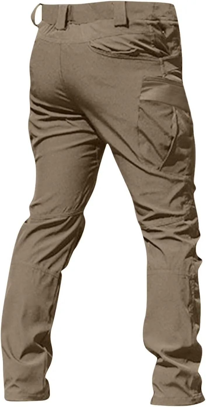 RTRDE Men's Outdoor Military Tactical Pants Lightweight Rip-Stop Casual Cargo Hiking Work Pants, M-3XL
